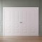 Sartodoors Sliding Closet Double Bi-fold Doors 72 x 84 inches, BASIC 9801 White, Sturdy Tracks Moldings Trims BASIC9801DBF-SKIN-7284 - alternate 3
