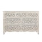 Homeroots 57" White Solid Wood Seven Drawer Dresser 521235 - alternate 1