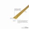 M-D Building Products Aluminum, Satin Brass, 36 in L, 1.375 in W 79079 - alternate 2