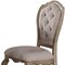 Homeroots Set of Two Tufted Beige and Taupe Upholstered Fabric And Solid Wood Dining Side Chairs, 2PK 573398 - alternate 3