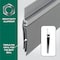 M-D Building Products 36 in. Silver Aluminum and Vinyl CINCH Self-adhesive Door Sweep 43300 - alternate 4