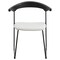 Leisuremod Lyra Collection Modern Chair in Black back and White Seat, 4PK LCBL-41OW4 - alternate 4