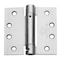 Global Door Controls 4 in. x 4 in. Brushed Chrome Spring Full Mortise Square Corner Door Hinge with Fixed Pin CPS4040-26D-M - alternate 1