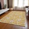 Homeroots 5' X 8' Gold And Ivory Geometric Washable Indoor Outdoor Area Rug 612870 - alternate 5