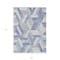 Homeroots 8' X 10' Denim Blue Geometric Washable Indoor Outdoor Area Rug 608061 - alternate 3