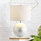Jonathan Y Zuri 23.5" Coastal Contemporary Capiz Seashell Sphere LED Table Lamp, Pearl/White JYL1055A - alternate 3