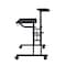 Homeroots Adjustable Black Wood and Stainless Steel Writing Desk 723744 - alternate 6