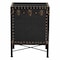 Baxton Studio Laura Vintage Black Canvas Lift-Top Trunk End Table 251-13912-ZORO - alternate 4