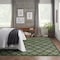 Homeroots 8' X 10' Dark Green And Light Green Trellis Indoor Outdoor Area Rug 551131 - alternate 3