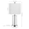 Jonathan Y Amner 20.5" Glass Modern Contemporary Fillable Glass LED Table Lamp, Chrome, 2PK JYL8508C-SET2 - alternate 5
