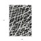 Homeroots 9' X 12' Black and White Abstract Washable Non Skid Indoor Outdoor Area Rug 559242 - alternate 6