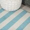 Jonathan Y Negril Two-Tone Wide Stripe Aqua/Cream 4 ft. x 6 ft. Indoor/Outdoor Area Rug SMB203E-4 - alternate 5