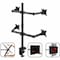 Siig QUAD MONITOR FULL-MOTION DESK MOUNT -INDEPENDENTLY TILT, SWIVEL, ROTATE AND EXTE CE-MT0S12-S1 - alternate 5