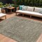 Homeroots 10' X 14' Pewter And Beige Abstract Washable Indoor Outdoor Area Rug 616021 - alternate 1