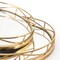 Homeroots Set of Two Gold Solid Wood Round Vanity Tray 574197 - alternate 3