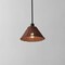 Jonathan Y Hattie 12 in. 1-Light Coastal Bohemian Metal and Woven Rattan LED Pendant Light, Black/Dark Brown JYL5712B - alternate 4