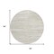 Homeroots 8' Ivory And Beige Round Abstract Washable Indoor Outdoor Area Rug 613105 - alternate 4