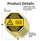 Signmission Shock Warning Electric Fence, 6 inch X 6 inch, Vinyl Decal, 5PK OC-D-5PACK-6-51 - alternate 3