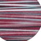 Homeroots 8' Burgundy Ivory And Blue Round Striped Washable Indoor Outdoor Area Rug 597309 - alternate 4