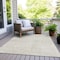 Homeroots 3' X 5' Ivory And Gray Geometric Washable Indoor Outdoor Area Rug 594557 - alternate 3