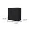 Homeroots 36" Black Drawer Dresser 534917 - alternate 3