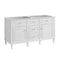 James Martin Vanities Lorelai 60" Double Vanity, Bright White, w/ 3 CM Siberian Silestone Top 424-V60D-BW-3SFR - alternate 5