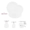 Smarty Had A Party Pearl White Round Lotus Plastic Dinnerware Value Set, 240PK 8850-WHVP-CASE - alternate 4