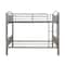 Homeroots Silver Full Over Full Metal Bunk Bed 286166 - alternate 1