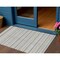 Homeroots 3' X 5' Silver And Gray Striped Washable Indoor Outdoor Area Rug 610564 - alternate 1