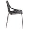 Leisuremod Modern Asbury Dining Chair with Chromed Legs, Black AC16BL - alternate 4