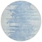 Homeroots 8' Sky Blue And Denim Blue Round Abstract Washable Indoor Outdoor Area Rug 582436 - alternate 3