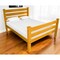 Homeroots Orange Solid Wood Queen Bed Frame 548166 - alternate 1
