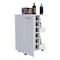 Homeroots White Rolling Bar Cart With Wine Storage 535093 - alternate 5