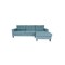Homeroots Blue Polyester Blend Stationary L Shaped Two Piece Corner Sectional 530509 - alternate 5