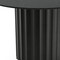 Homeroots 46" Black Solid Wood Pedestal Base Round Top Dining Table 721076 - alternate 3