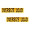 Mytee Products 18inx84in Hinged Aluminum Oversize Load Sign/Banner for Trucks Vehicle Trailer, 2PK AL-OVERSIZE8418x2 - alternate 1