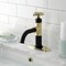 Kingston Brass One-Handle 1-Hole Bathroom Faucet with Deck Plate and Push Pop-Up Drain KSD2822CG - alternate 3