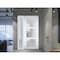 Vdomdoors Front Exterior Prehung FiberGlass Door Frosted Glass / Manux 8552 White Silk / Sidelight Exterior W MANUX8552EXD-WS-W36+14 x H80-RH - alternate 2