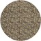 Homeroots 8' Brown And Ivory Round Floral Washable Indoor Outdoor Area Rug 581890 - alternate 4
