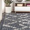 Jonathan Y Mercer Shag Plush Tassel Moroccan Tribal Geometric Trellis Blue/Cream 8 ft. x 10 ft. Area Rug MCR102A-8 - alternate 4