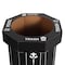 Happimess Fleur 25-Gallon Disposable Corrugated Cardboard Event Trash Can and Recycling Bin, Bridal Black, 2PK HPM1301A-SET2 - alternate 4