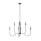 Z-Lite Allistair 8-Light Chandelier, 36 in W, Matte Black 352-8MB - alternate 3