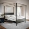 Martha Stewart Hayes Queen Size Solid Wood Canopy Platform Bed w/Wood Headboard and Footboard, Dark Gray MG-90025-CQ-DKGY-MS - alternate 1