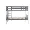 Flash Furniture Dallas Bunk Bed Twin Over Twin, Convertible Slatted Solid Wood Bunk Bed Frame w/Ladder, Gray MG-0900-31-TTB-GY-GG - alternate 4