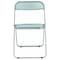Leisuremod Lawrence Acrylic Folding Chair with Metal Frame, Jade Green, 2PK LF19G2 - alternate 4