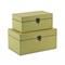 Homeroots Set of Two light Green Wooden Storage Boxes, 2PK 399679 - alternate 1