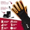 Actionheat 7V Rugged Leather Heated Work Gloves, Unisex, Black, M 810058854438 - alternate 5