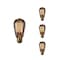 Bulbrite 60-Watt ST18 Incandescent Light Bulb Medium Base (E26) Antique Nostalgic Thread 2200K, 4PK 861231 - alternate 1