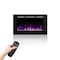 Edendirect 36.02-in W Black Wall mount LED Flat wall Electric Fireplace with Remote Control Included ZR-EF36 - alternate 1