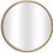 Homeroots 24" Gold Metal Round Accent Mirror 611865 - alternate 4